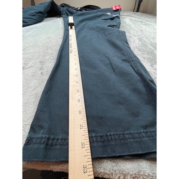 Unionbay Mens 44X32 True Navy Cotton Survivor Cargo Pants Baggy Belt Included - Picture 5 of 15